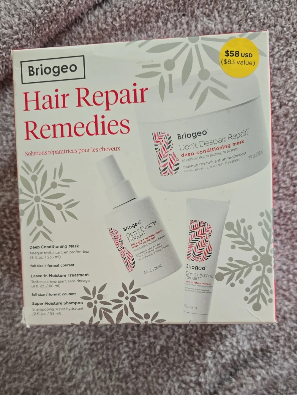Brigeo Hair Repair Remedies Gift Set